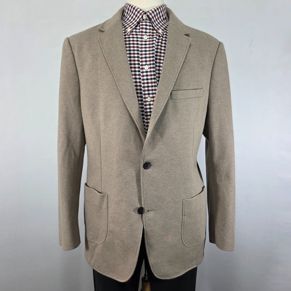 Artefact Men's Sport Coat Blazer Two Button Brown Cotton Blend Size XL